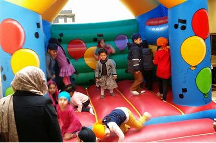 Kids playing in Jumping park Ludhiana